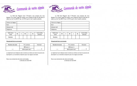 COMMANDE DE SWEATS